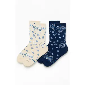 Pacsun Men's 2 Pack Bandana Print Crew Socks