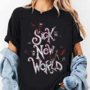 Wage War Sick New World Red Devil T-Shirt – 2026 Tour Metalcore Graphic Tee Fan Merch