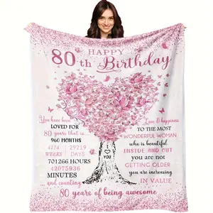 1pc 280g 80 Year Old Birthday Gifts For Women, 80th Birthday Decorations For Women, Best Gifts For 80th Birthday/80 Years Old, 80th Birthday Gifts