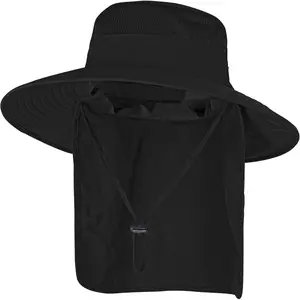 Sun Fishing Hats with Neck Flap for Men Women UV Sun Protection Bucket Hat