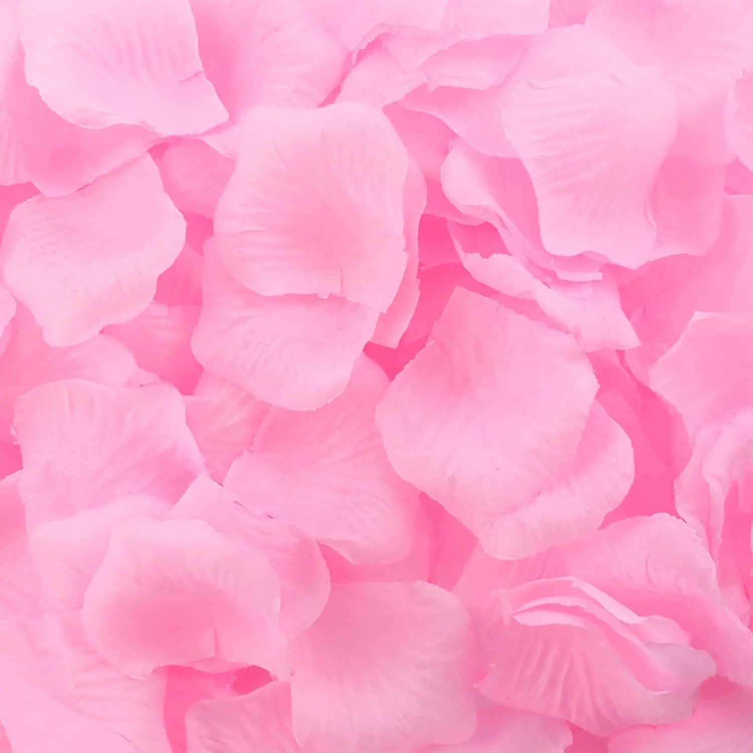 1000-Count Decorative Artificial Rose Petals Set, Floral Bulk Decor for Romantic Nights, Weddings, Events, Home Decor & Party Supplies (Pale Color)