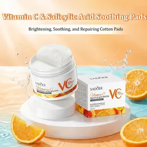Vitamin C & Salicylic Acid Brightening & Soothing Cotton Pads — Gentle Exfoliating & Skin-Tone Enhancing Skincare Pads. Versatile for Daily Use, Pre-Makeup Prep, and Soothing Compresses — Ideal for Office Workers, Students, Dates, and Parties.