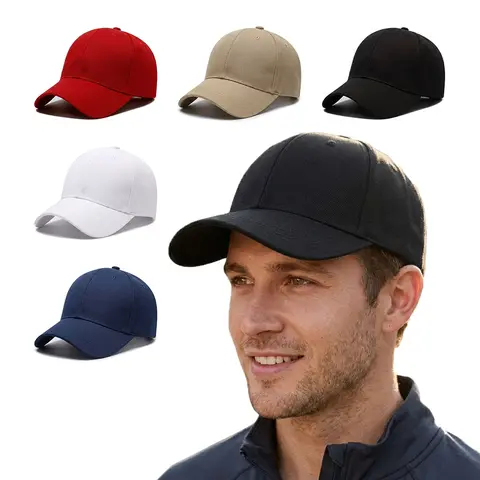 Unisex Classic Dad 5-Pack Sports Outdoor Hats - Solid Colors, Elastic Breathable Cloth, Adjustable Cotton Cap, Strap, for Daily Outings, Athletic Sports