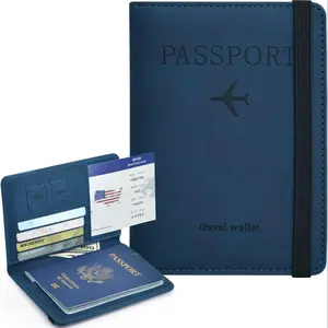 Passport Wallet Set with Credit Card Slot and Boarding Pass Slot, Essential Travel Accessory, Non-Sensitive Goods, Travel Essentials