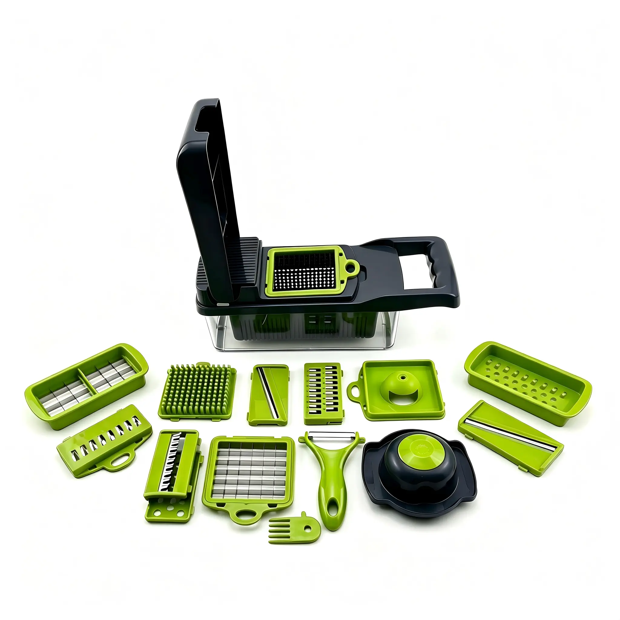 10 in 1 vegetable chopper, multi function food slicer dicer, mandoline veggie cutter, onion potato shredder grater, kitchen vegetable cutter set