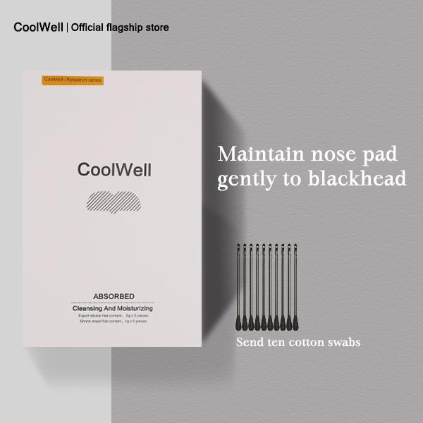 COOLWELL Blackhead Remover,Miracle Patch Melting Pack - NoseStrips for Blackheads, Pore Meltingand Soothing Sheets, 3 Step Kit,Sebum Removing Cotton Swabs nose patches for black heads,nose patches for pores,nose patches for black heads,nose patch