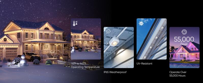 【Exclusive Bundle】eufy Security Permanent Outdoor Lights E22 With 60 Triple-LED Lights Smart RGBWW Lights Daily and Festive Up to IP67 Waterproof AI Lighting Themes for Christmas APP Control 【Exclusive Bundle】eufy Security Permanent Outdoor Lights E22 With 60 Triple-LED Lights Smart RGBWW Lights Daily and Festive Up to IP67 Waterproof AI Lighting Themes for Christmas APP Control