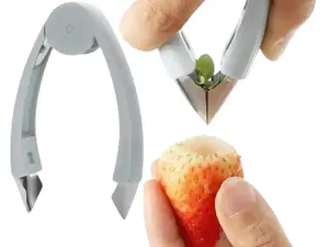 Fruit Eye Peeler and Strawberry Huller - Pineapple Eye Remover Combo