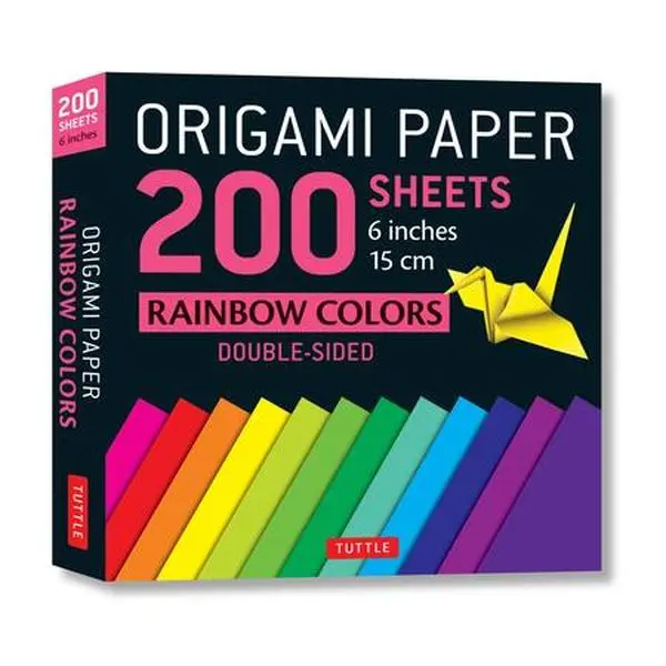 Origami Paper 200 Sheets Rainbow Colors 6 (15 CM): Tuttle Origami Paper: Double Sided Origami Sheets Printed with 12 Different Color Combinations (Ins -- Tuttle Studio, General Merchandise