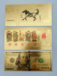 3pcs Plastic Pet Gold Foil Cards, Colorful Commemorative Notes, Creative Card Design, Ideal for Collectors and Gift Giving
