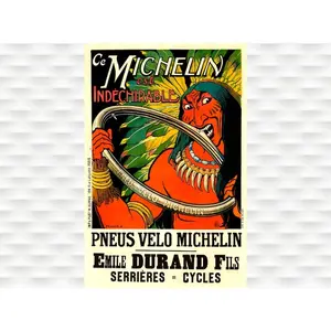Michelin Bicycle Tire Poster - Cycling Poster Bicycle Art Vintage Bicycle Poster Cycling Art Tour De France Cycling Art