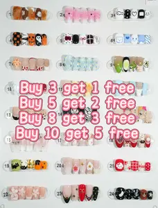 Neko:(zb48) selectable handmade press-on nails