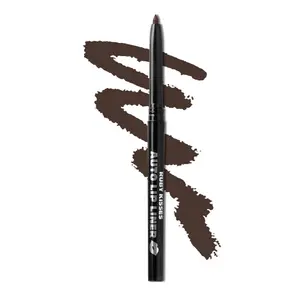 Ruby Kisses Auto Lip Liner Pencil, Long Lasting & Non-Fading, Smooth Application, Non-Feathering with Rich Color, No Sharpener Needed, Ideal for Full Lips Look (Dark Brown)