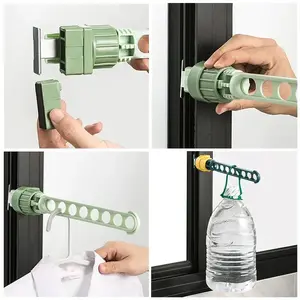 Space Saving Closet Organizer // Window Frame Multifunction Clothes Hanger