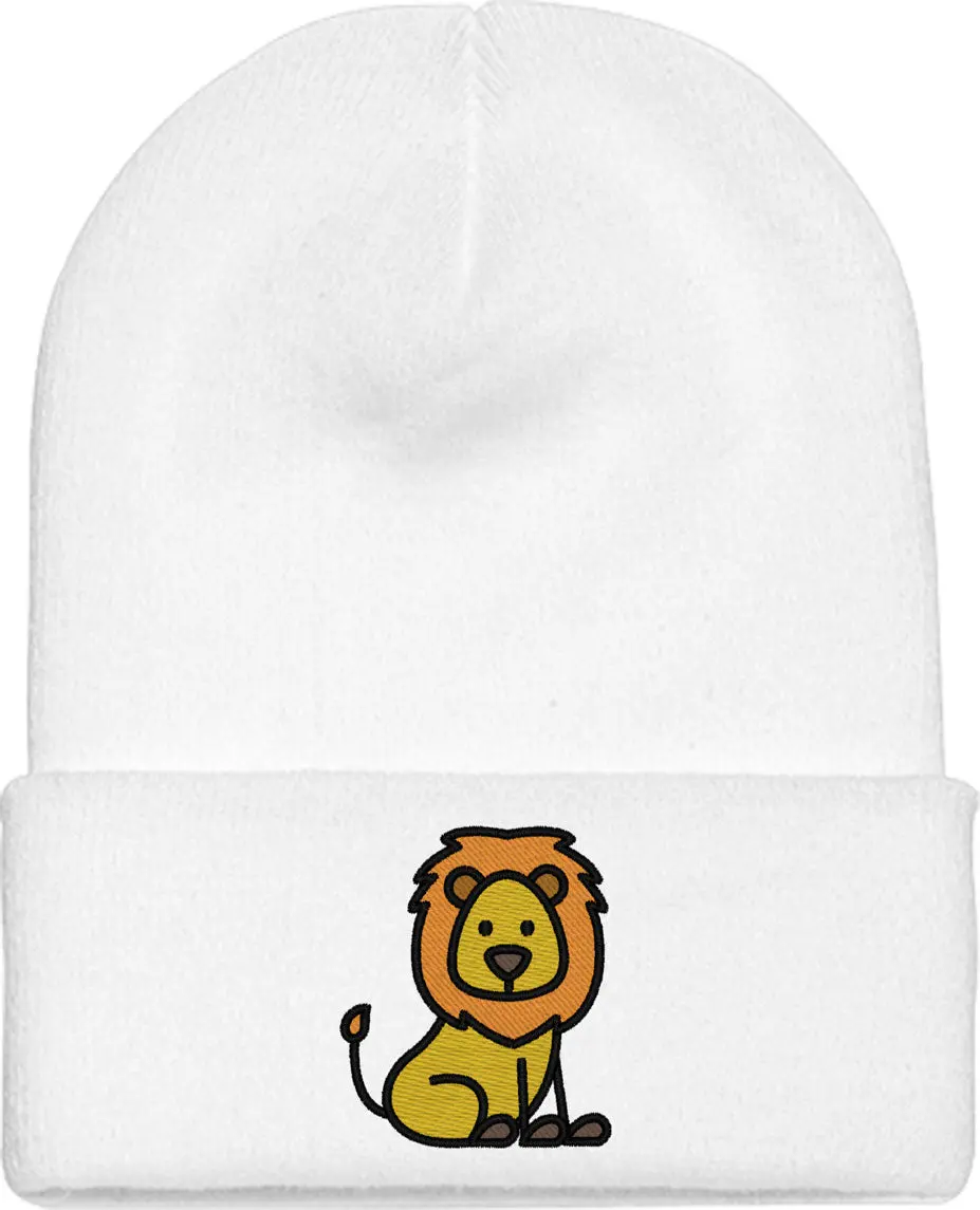 Stick Lion Knit Beanie