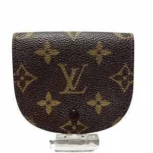 Pre-owned Louis Vuitton Canvas Small Leather Goods Portemonnaie Gousset Monogram Coin Case