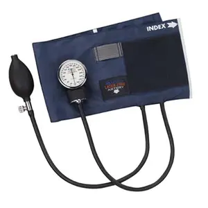Mabis 09-141-011 Precision Latex Free Aneroid Sphygmomanometer - Blue Nylon Cuff Adult