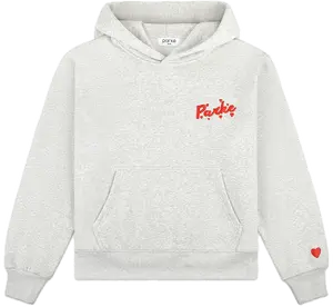 Parke Heart Hoodie – Minimal Cute Pullover Sweatshirt with Red Heart Print, Valentine Style Fleece Hoodie for Women & Girls, Soft & Warm Casual Top Fit Womenswear