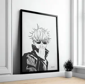 Gojo Satoru Anime Poster Print: Jujutsu Kaisen Manga Art