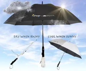 Xtreme Umbrella  Built In Fan, Cool Mister, UV Blocking. Ready For Rain or Shine and Xtreme Weather