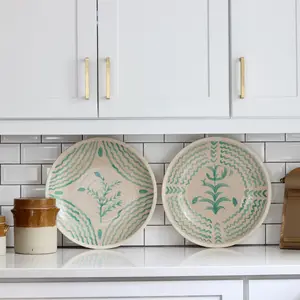 Fern Meadow Hand Painted Terracotta Plates