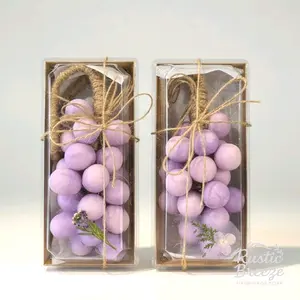 Rustic Breeze Blushing Lavender Grape Cluster Soap Handcrafted with Lavender & Rose Geranium Oils Gentle Floral Soothing Artisan Botanical Soap self care gift