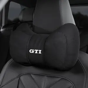 Car Headrest Neck Support Seat Lumbar Cushion Neck Pillow For Volkswagen ID Golf Touareg Passat CC Polo Arteon Jetta Atlas Variant Taos Amarok Tiguan up! Nivus Taigo Caddy Sharan Beetle Touran Scirocco GTI Transporter Caravelle Crafter