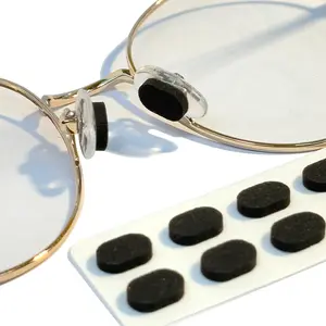 ZENOTTIC Anti-Slip Glasses Nose Pads Soft EVA Materia Hypoallergenic Breathable Prevents Makeup Smudges Pressure Relief for Comfort