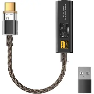 USB C to 3.5mm Audio Adapter,USB C DAC Dongle with Dual Chip (CX31993 + MAX97220), Hi-Res 32bit/384kHz, DAC AMP Dongle Compatible with  17/16/15 Series,Galaxy S26/S25/S24,Pixel (Black)