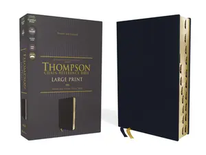 NASB, Thompson Chain-Reference Bible, Large Print, Leathersoft, Navy, 1995 Text, Red Letter, Thumb Indexed, Comfort Print by Dr.  Frank Charles Thompson||Zondervan [Leatherbound Book]