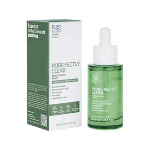 [RUBY VIBE CO] Pore-Fectly Clear Wood Element Serum, AHA BHA PHA LHA, with Centella Asiatica & Niacinamide, Pore Refining, Clarifying & Smoothing, For Face, For All Skin Types, 1.01 fl oz