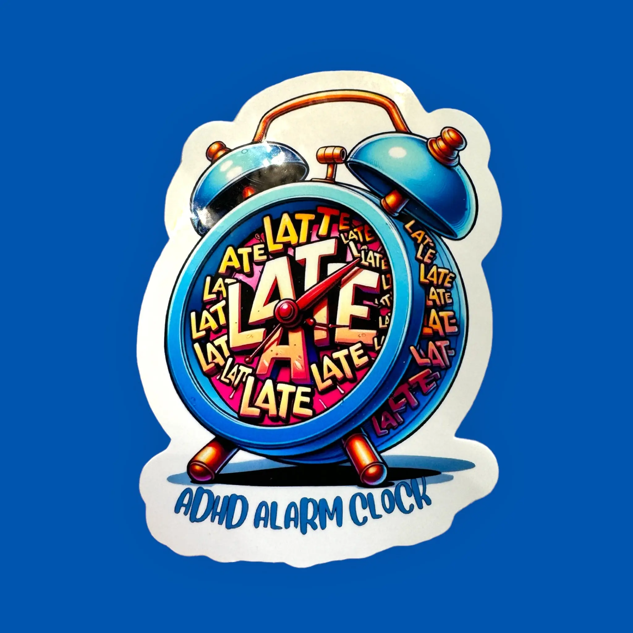 ADHD Alarm Clock Sticker