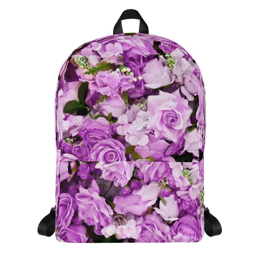 Lavender Flowers Backpack for Women, Girls, and Kids - Perfect for School or Travel
