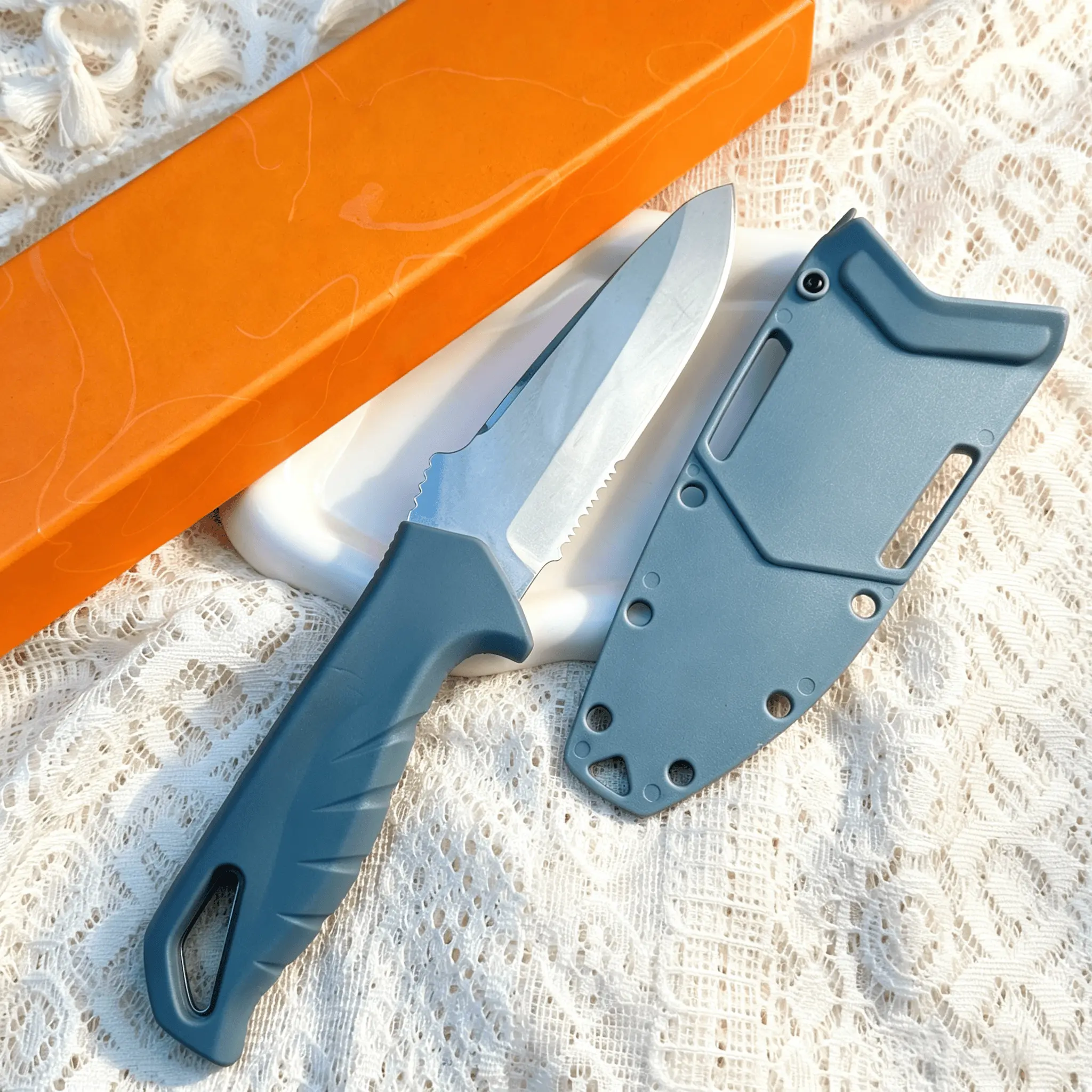 18040 Fixed-Blade Knife with Non-Slip Handle — Durable Stainless Steel Blade, Compact Outdoor EDC Gear; The Perfect Gift for Men and Outdoor Enthusiasts.