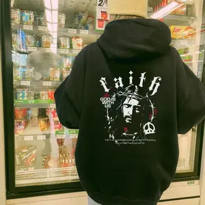 Back Print, Faith T-Shirt, god wwith us tee, jesus hoodie, Jesus is king hoodie, Christian gift, faith-based apparel, Easy to