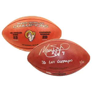 MATTHEW STAFFORD Autographed "SB LVI Champs" SB Champ Football FANATICS LE 56