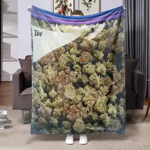 Dank Weed Theme Throw Blanket, Soft Cozy Warm Flannel & Fleece Throw Blanket for Bed & Couch, Fun and Chill Design with Cannabis Inspired Style, Lightweight and Durable, Funny Gift Lovers, Birthday, Holiday