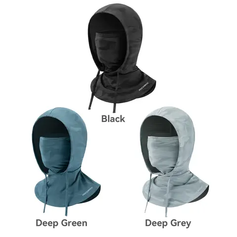 ROCKBROS 3-Pack Balaclava Headwear - Cooling Breathable Biker Mask, UV Protection Wrinkle-Resistant 1-Piece Glasses-Compatible Neck Gaiter, Masks for Face with Many Wear Styles for Hunting, Outdoor Sports