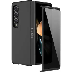 for  Z Fold 4 Case, Full  Cover with Built-in  Screen Protector Hard PC Ultra-Thin Anti- Shockproof Protective Phone Cover for  Galaxy Z Fold 4, Black