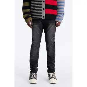 Stacked Skinny Nova Stretch Jean - Black Wash