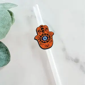 Hamsa Hand Straw Topper