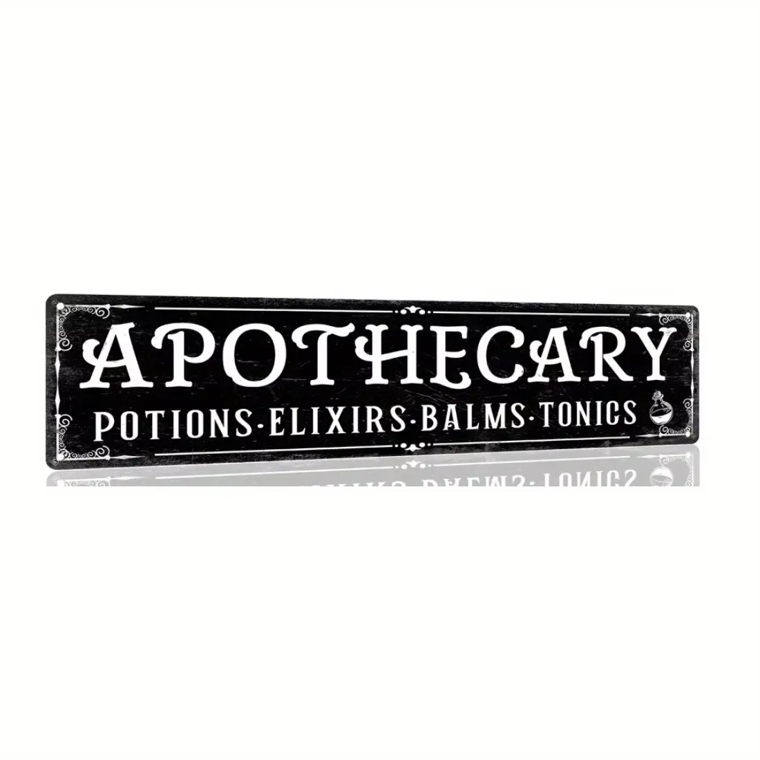 Vintage "Alchemist" Aluminium Metal Sign - Halloween Aesthetic Gothic Spooky Festive Decor, Waterproof, Easy-Hanging, Suitable for Home, Kitchen Use