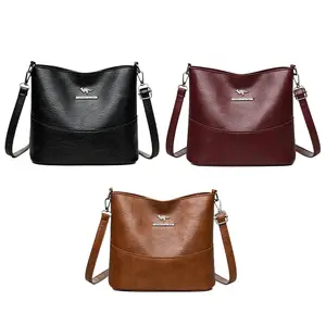 Ladies Solid Colour Shoulder Chain Crossbody Bucket Bag - Elegant Design for Daily Wear, Travel, Work, Shopping, Parties & More - Autumn 2025 Trendy Style