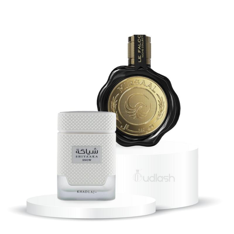 Shiyaaka Snow + Mirsaal Valentine | Eau De Parfum | Unisex Fragrance | 100 ML | Lemon - Mint & Lavender