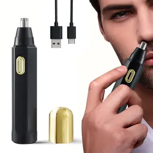 Professional Nose Hair Ear Hair Trimmer for Men and Women, Rechargeable Pain-Free Facial Trimming Set, Precision Blades, Portable Grooming Essential