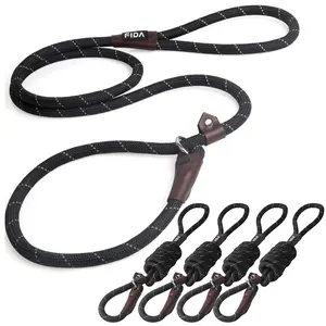 Fida Dog Leash Bulk Pack of 5, Slip Lead for Large & Medium Dogs, Trainer Recommended Anti-Pull Anti-Choke Training Leash, No Collar Needed & Easy to Control, Reflective Dog Leashes for Safe Night Walks#Summervibes #petlovers