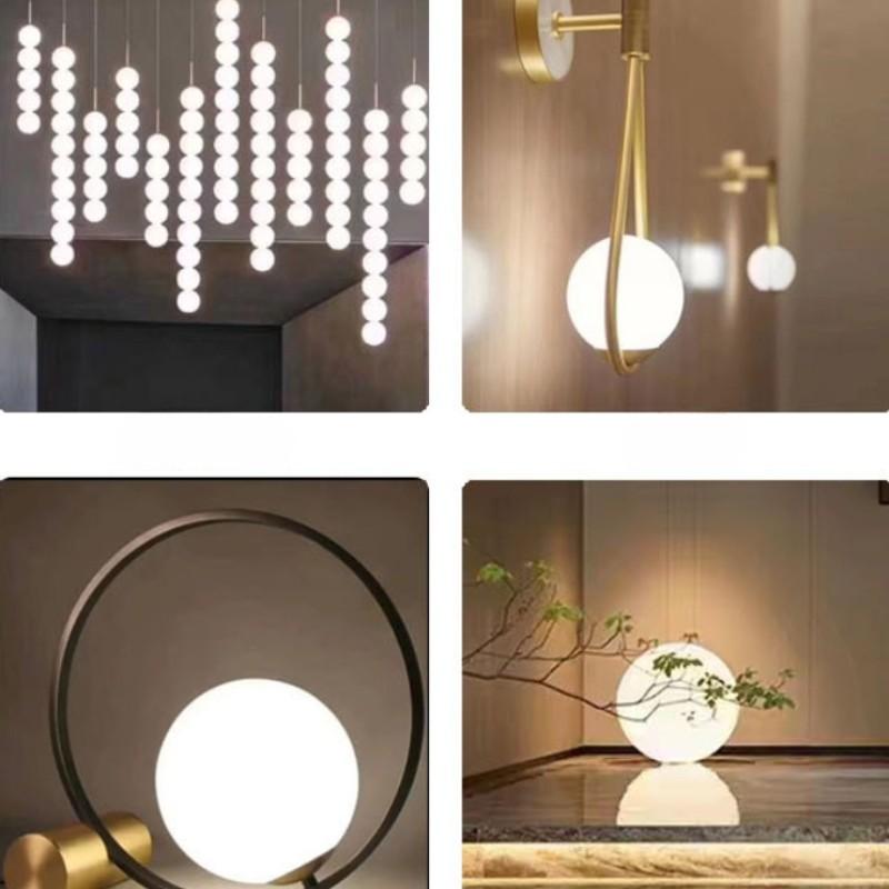 Elegant Glass Globe Light Cover, Diameter 8/15 Cm, DIY Replacement Bulb Not Included, Round Shape, Non-Electric Lighting Fixture