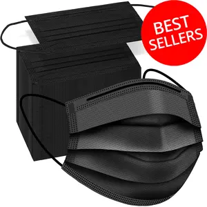 Protective Face Masks - 100 Pack, 3-Ply Filter