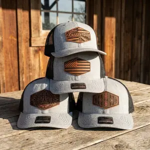 BrimCo 100 Classic Hat – Leatherette Patch Edition