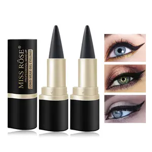 2-Pack Matte Eyeliner Pencil | Quick-Dry Solid Gel, Ultra-Pigmented Black, Single-Ended, All-Day Stay Put Makeup Cosmetic eyeliner